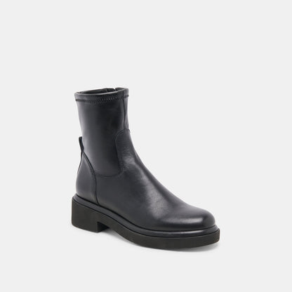 Simaya H2O Wide Black Leather Boots | Dolce Vita