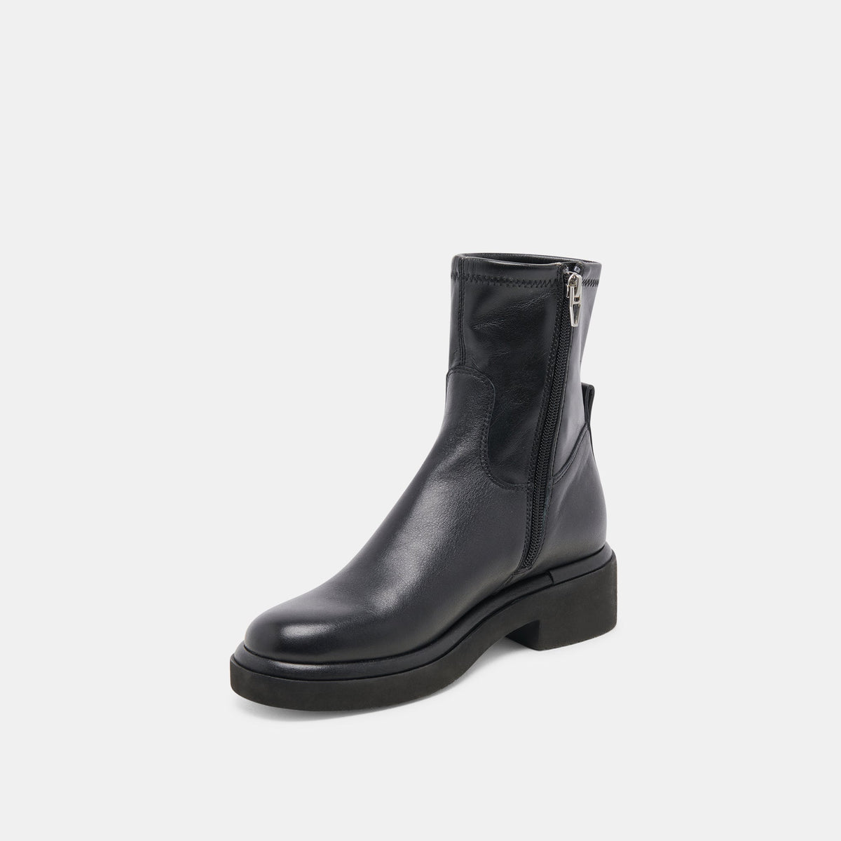 Simaya H2O Wide Black Leather Boots | Dolce Vita