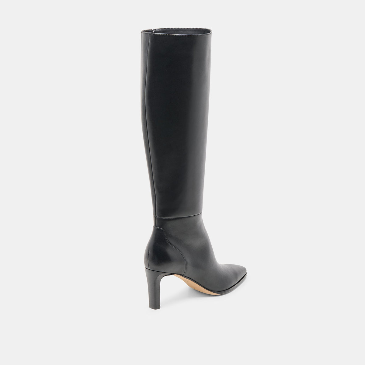 Emmi Black Leather Extra Wide Calf Boots | Dolce Vita