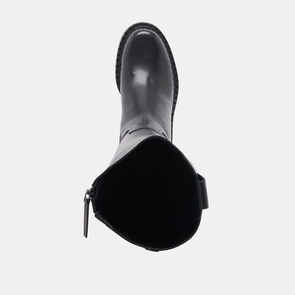 Glory H2O Waterproof Black Leather Extra Wide Calf Boots | Dolce Vita