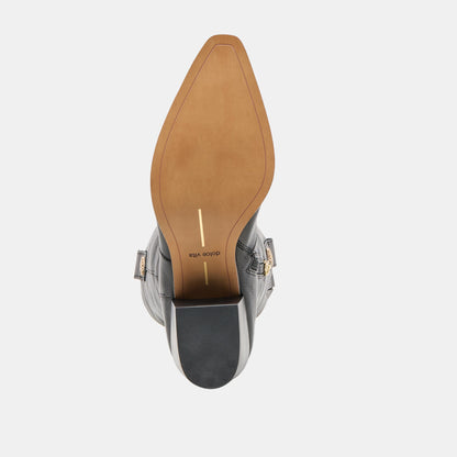 Vern Black Leather Boots | Dolce Vita