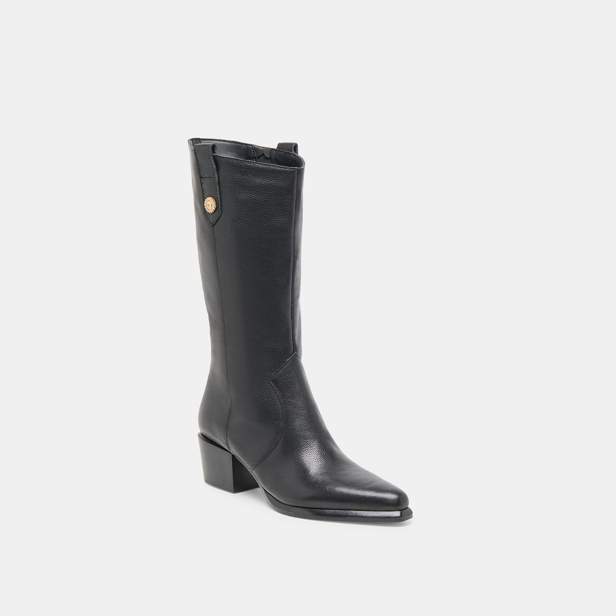 Vern Black Leather Boots | Dolce Vita