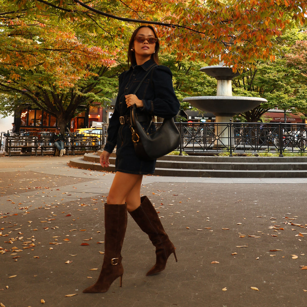 KINZY BOOTS DK BROWN SUEDE | Dolce Vita