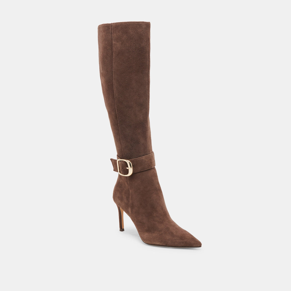 KINZY BOOTS DK BROWN SUEDE | Dolce Vita