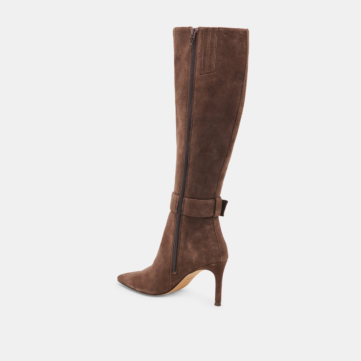 KINZY BOOTS DK BROWN SUEDE | Dolce Vita