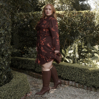 Gyra Extra Wide Calf Chocolate Boots | Dolce Vita