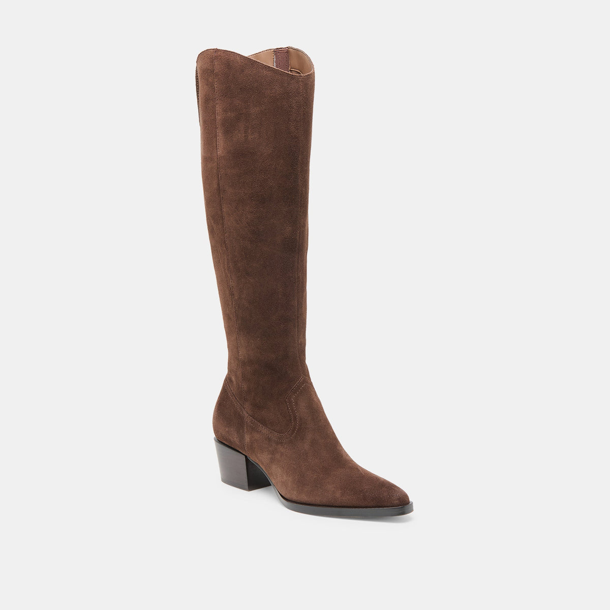 Virona H2O Waterproof Dk Brown Suede Wide Calf Boots | Dolce Vita