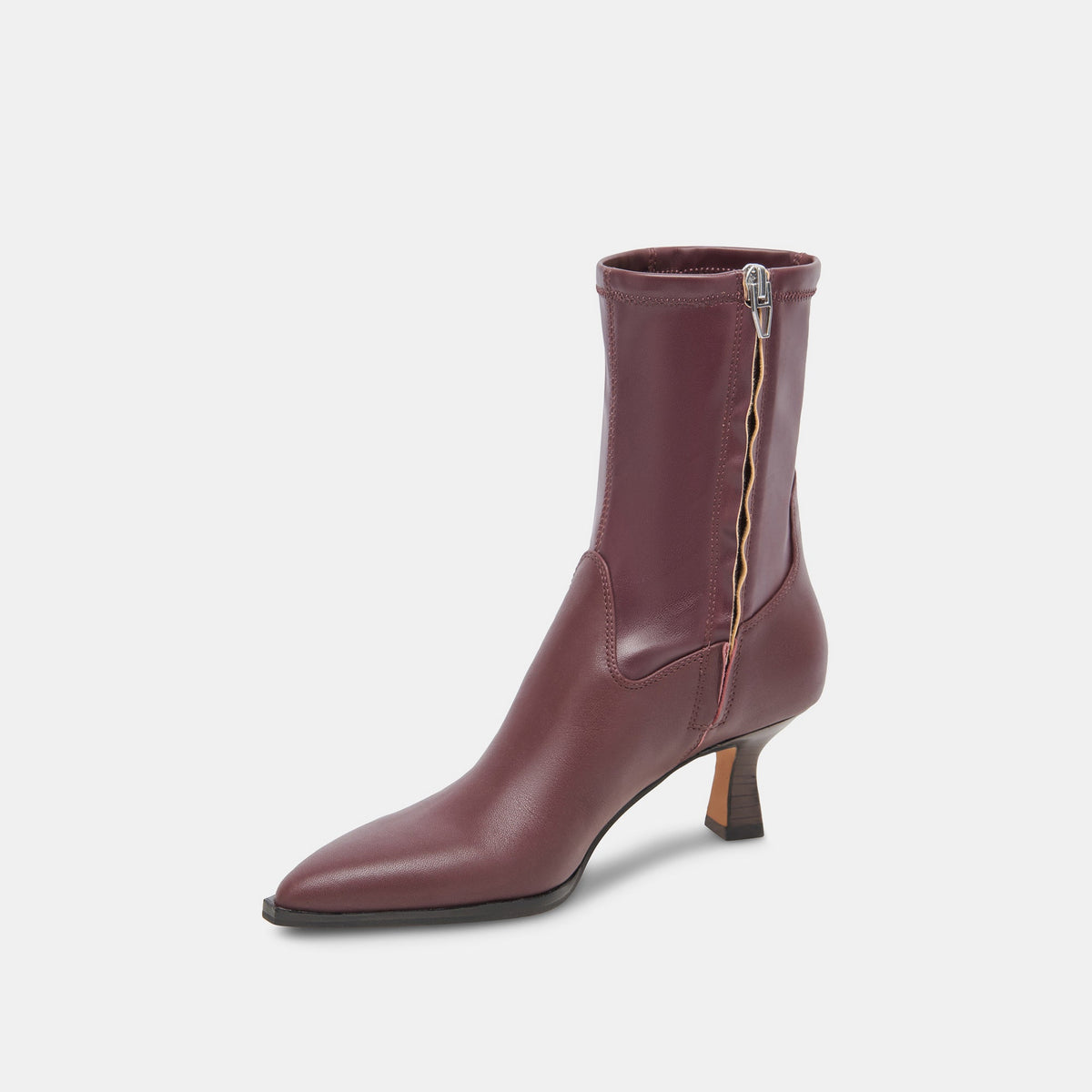 ARYA WIDE CALF BOOTS WINE LEATHER | Dolce Vita