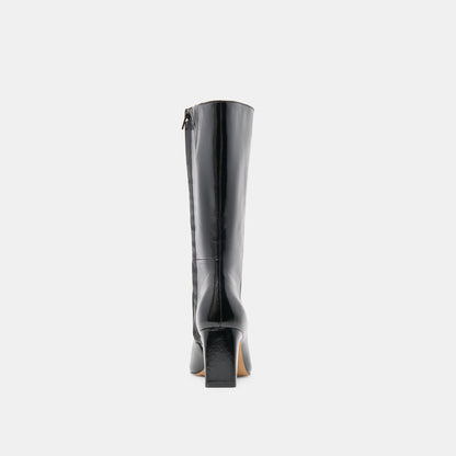 Riggs Black Leather Boots | Dolce Vita