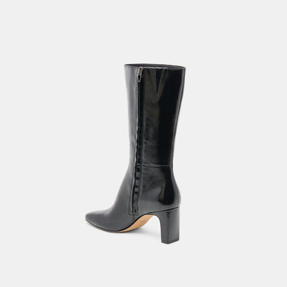 Riggs Black Leather Boots | Dolce Vita