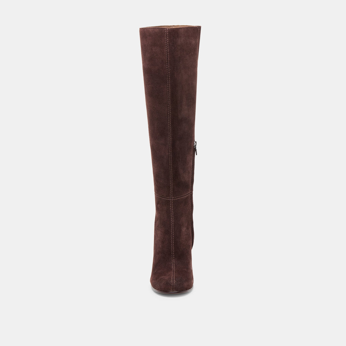 Hudsin Wide Calf Mahogany Suede Boots | Dolce Vita
