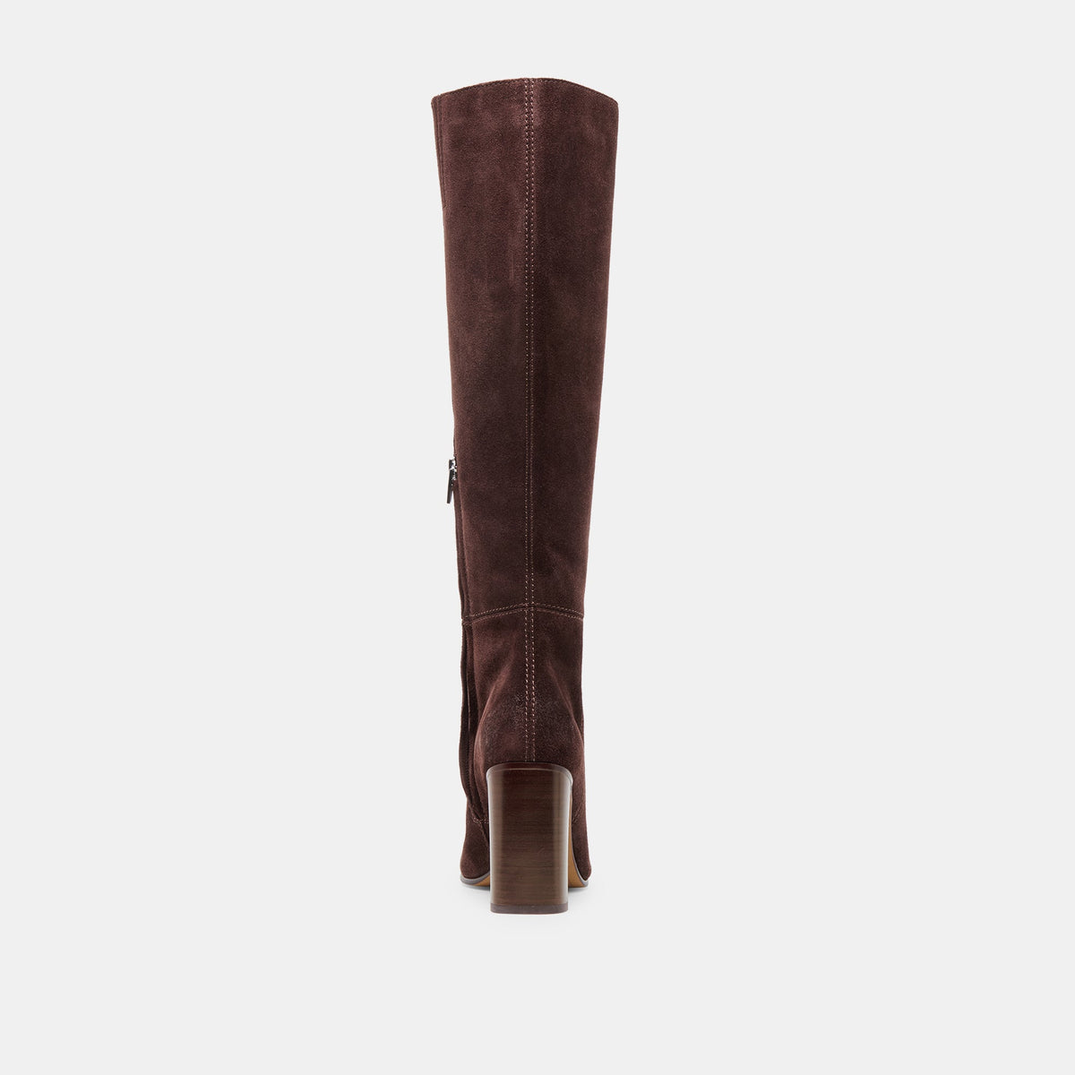Hudsin Wide Calf Mahogany Suede Boots | Dolce Vita