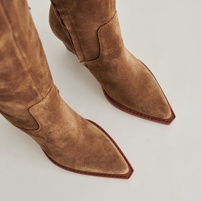 Raj Boots in Brown Suede | Dolce Vita