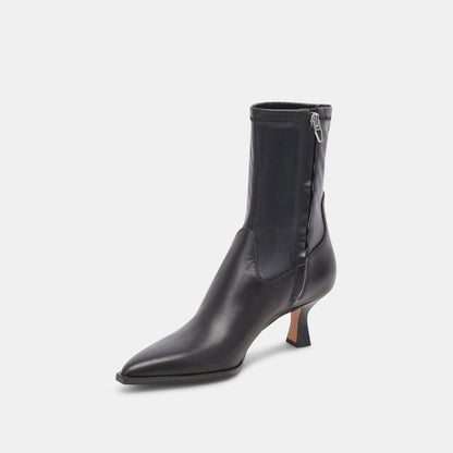 ARYA WIDE CALF BOOTS BLACK LEATHER | Dolce Vita
