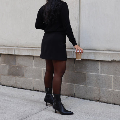 ARYA WIDE CALF BOOTS BLACK LEATHER | Dolce Vita