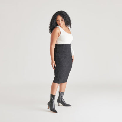 ARYA WIDE CALF BOOTS BLACK LEATHER | Dolce Vita