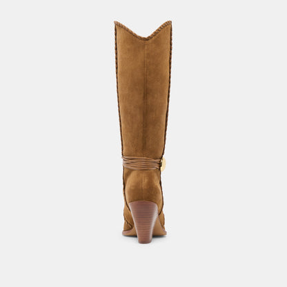 Jody Lt Brown Suede Boots | Dolce Vita