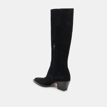 Raj Boots in Onyx Suede | Dolce Vita