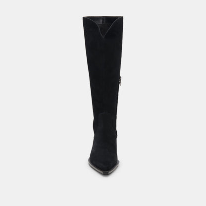 Raj Boots in Onyx Suede | Dolce Vita