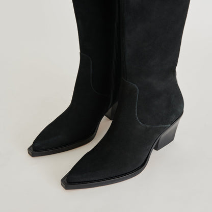 Raj Boots in Onyx Suede | Dolce Vita
