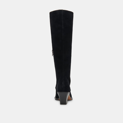 Raj Boots in Onyx Suede | Dolce Vita