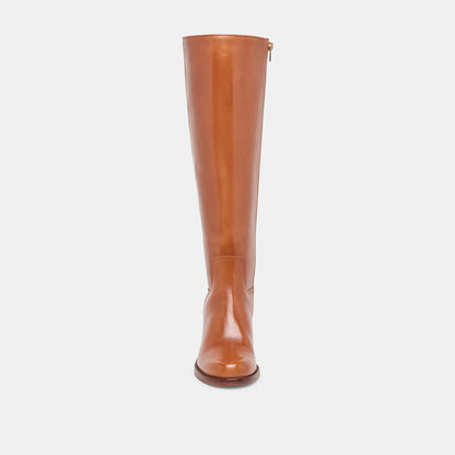 Lucyle Tan Leather Boots | Dolce Vita