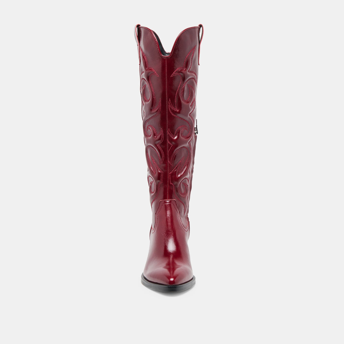 Mirla Oxblood Leather Wide Calf Boots | Dolce Vita