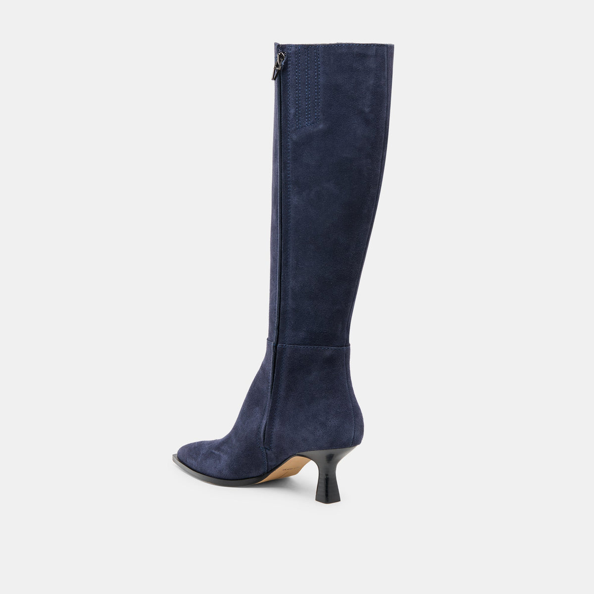 Auggie Navy Suede Wide Calf Boots | Dolce Vita