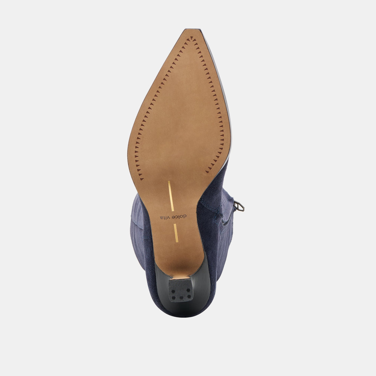 Auggie Navy Suede Wide Calf Boots | Dolce Vita
