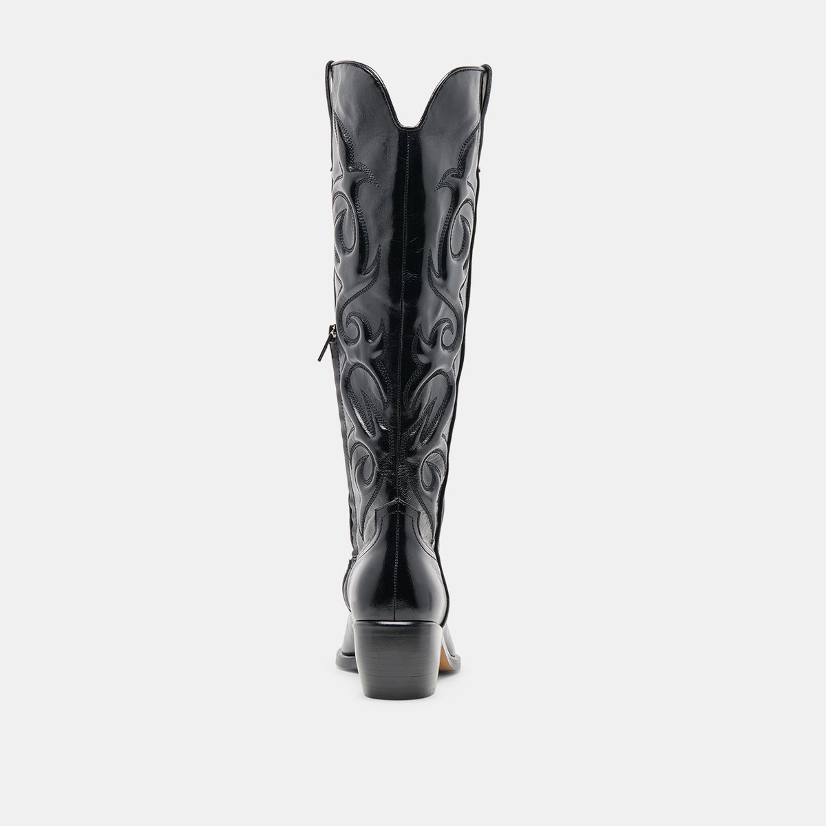 Mirla Black Leather Wide Calf Boots | Dolce Vita