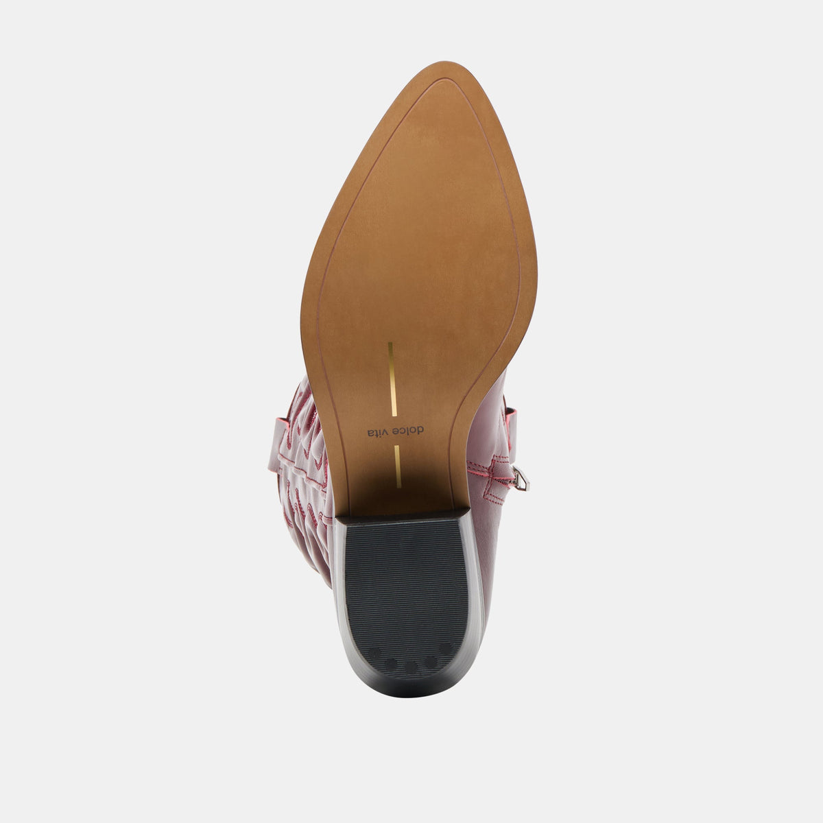 Mirla Oxblood Leather Extra Wide Calf Boots | Dolce Vita