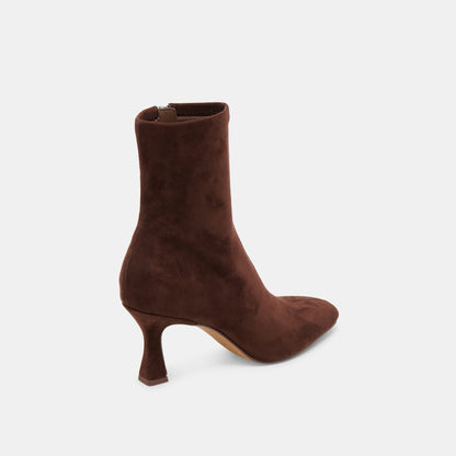 GLAMOR BOOTS DK BROWN STELLA SUEDE | Dolce Vita