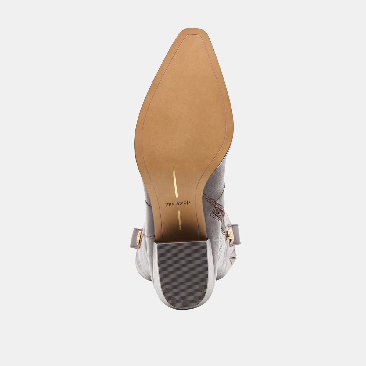 Vern Chocolate Leather Wide Calf Boots | Dolce Vita
