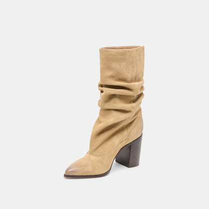 Talina Dk Taupe Suede Boots | Dolce Vita