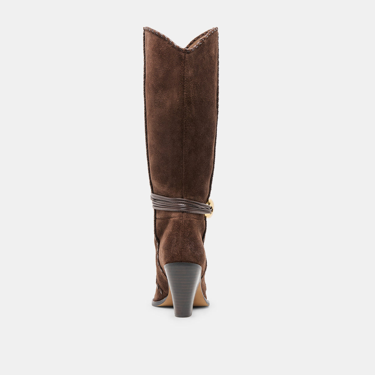 Jody Dk Brown Suede Wide Calf Boots | Dolce Vita