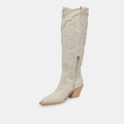 SAMSIN BOOTS IVORY NUBUCK | Dolce Vita
