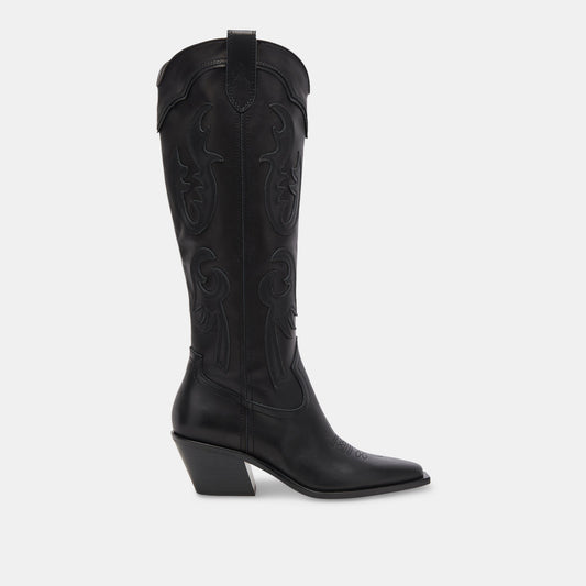 SAMSIN BOOTS BLACK LEATHER | Dolce Vita