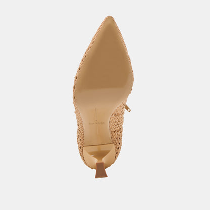 Lonni Tan Woven Leather Booties | Dolce Vita