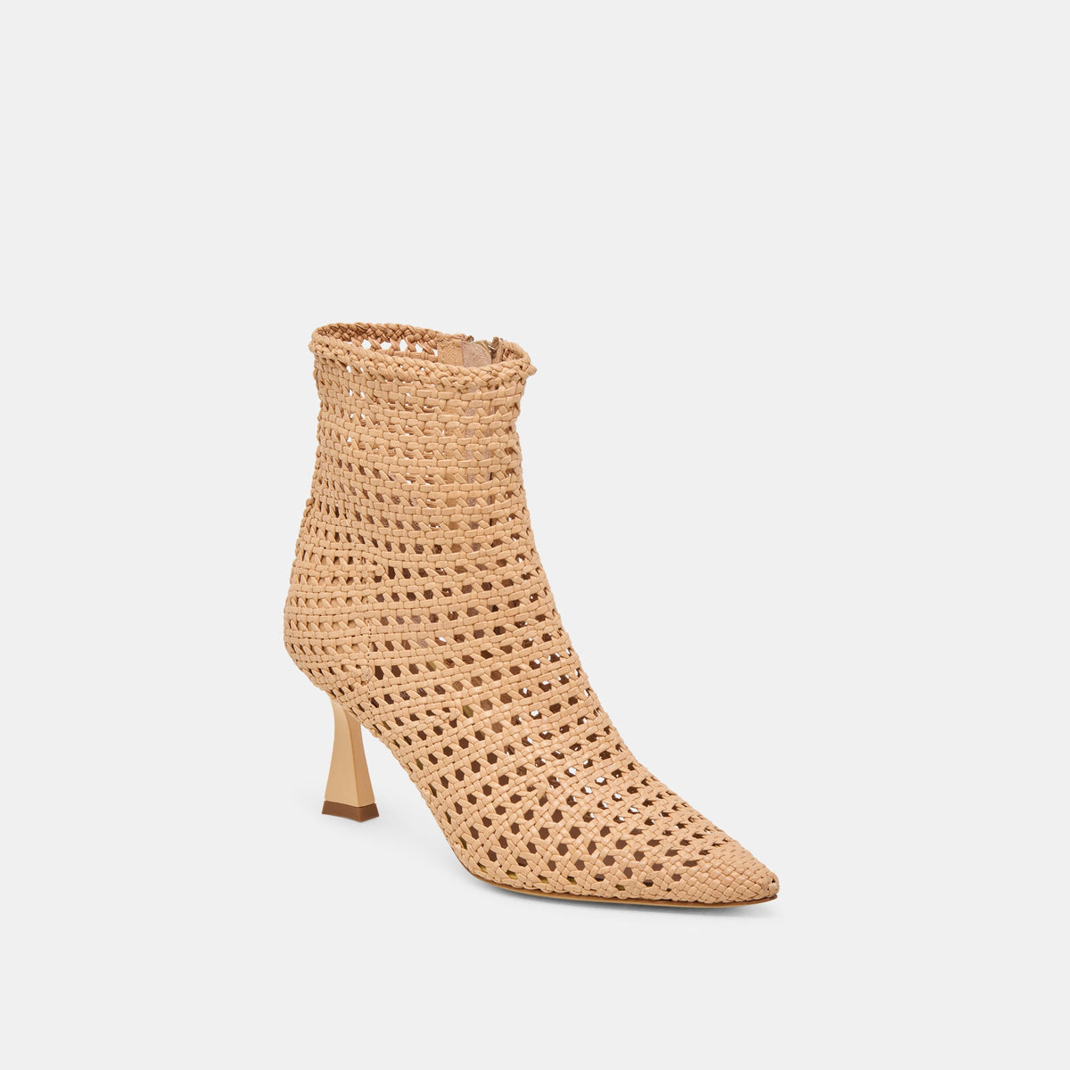 Lonni Tan Woven Leather Booties | Dolce Vita