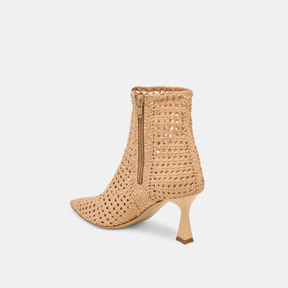 Lonni Tan Woven Leather Booties | Dolce Vita