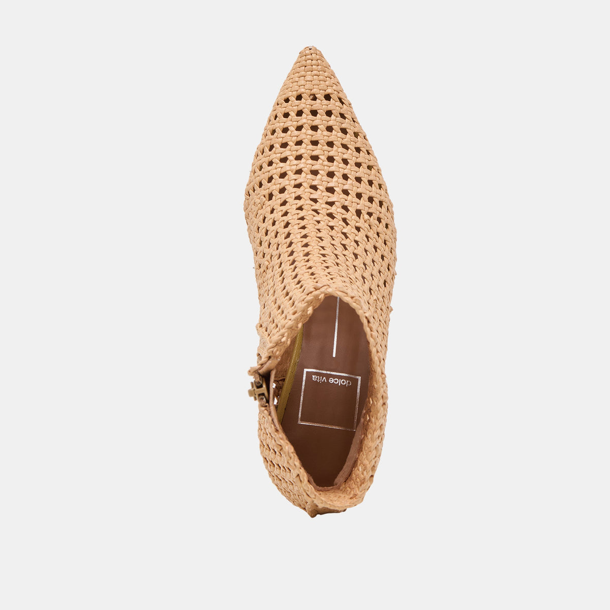 Lonni Tan Woven Leather Booties | Dolce Vita