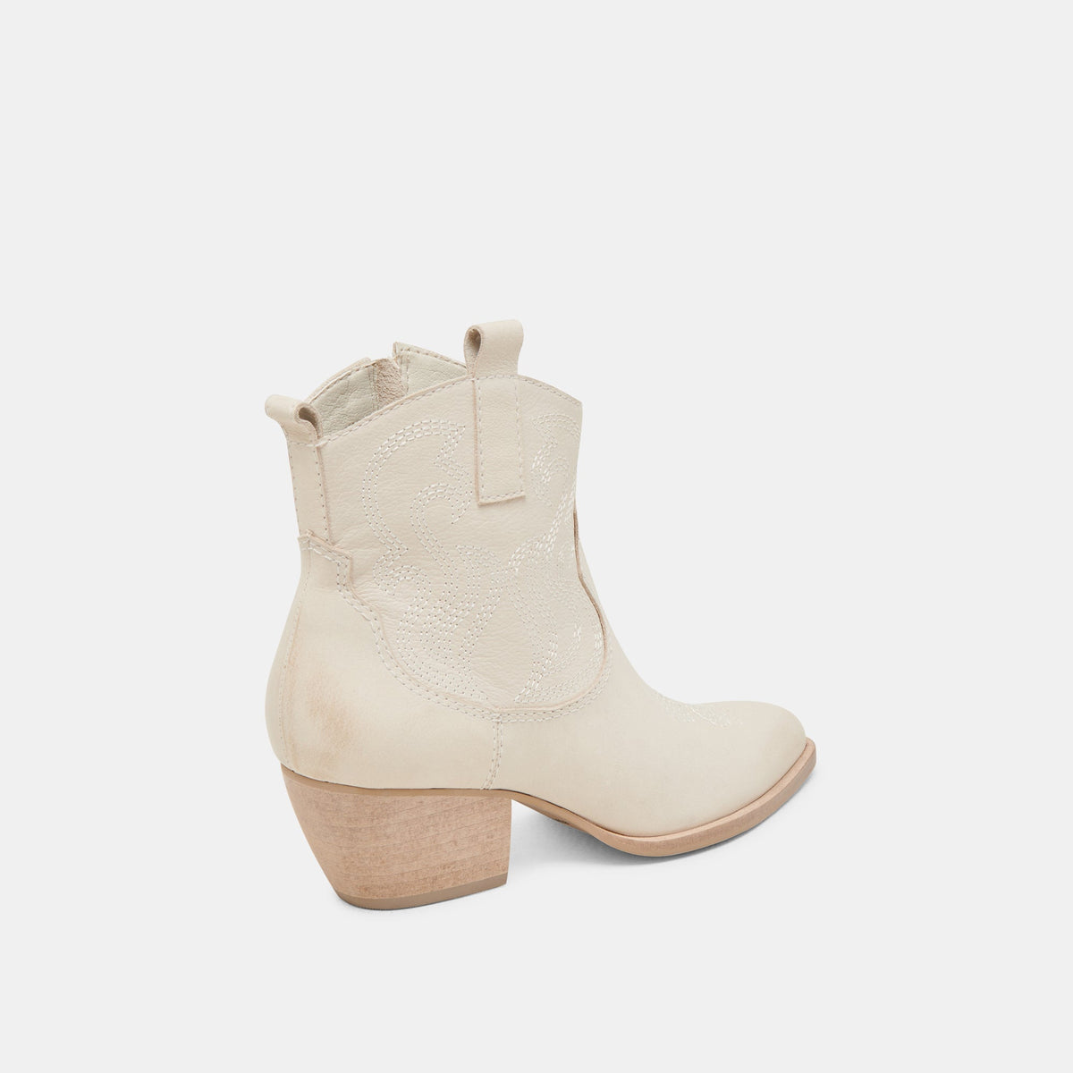 SHANIA BOOTIES IVORY NUBUCK | Dolce Vita