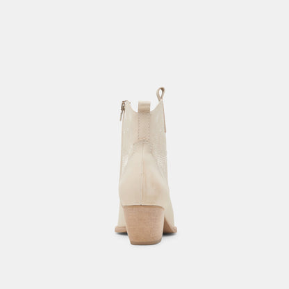 SHANIA BOOTIES IVORY NUBUCK | Dolce Vita