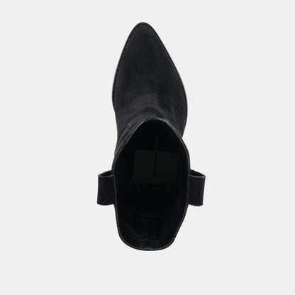 JESSEY BOOTS ONYX SUEDE | Dolce Vita