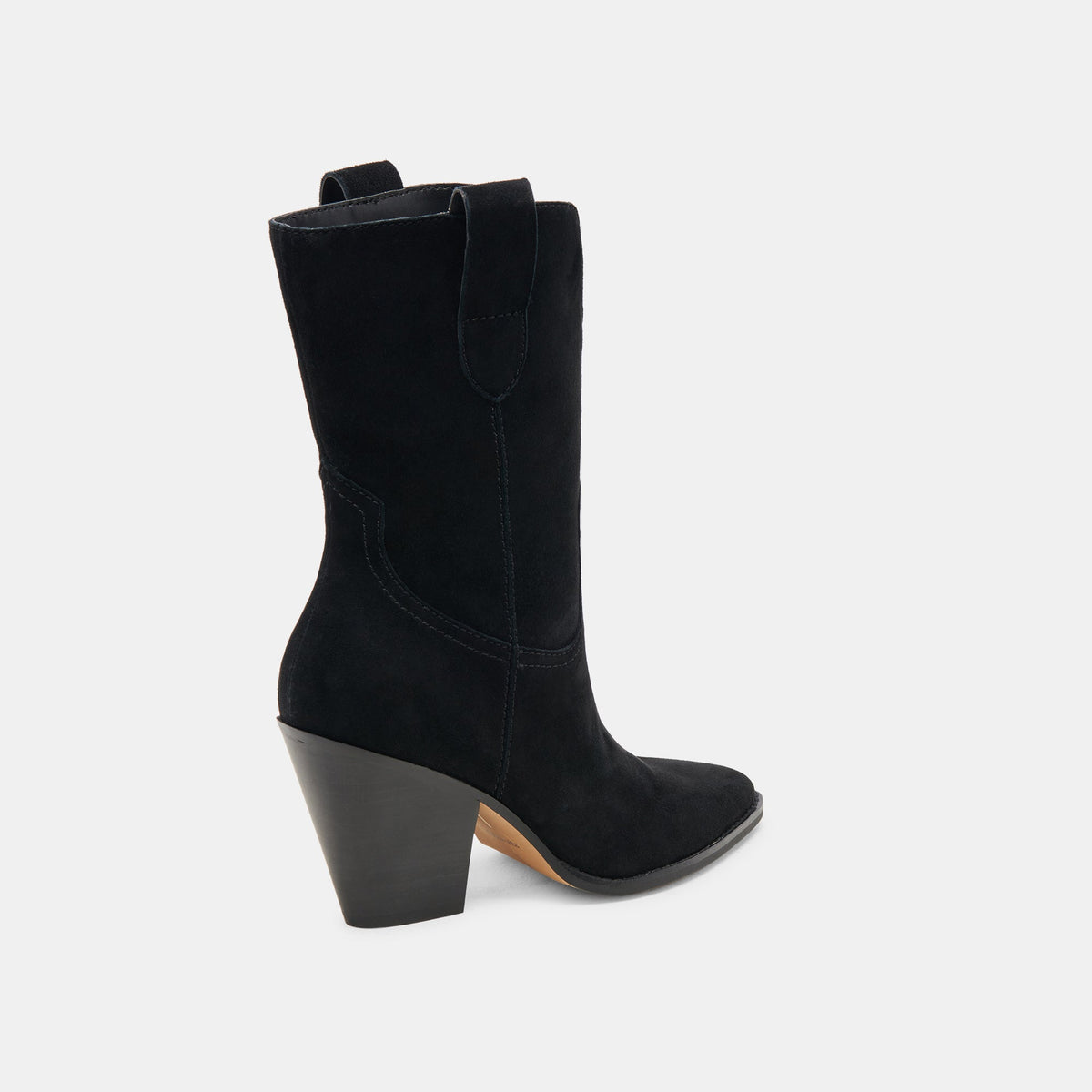 JESSEY BOOTS ONYX SUEDE | Dolce Vita