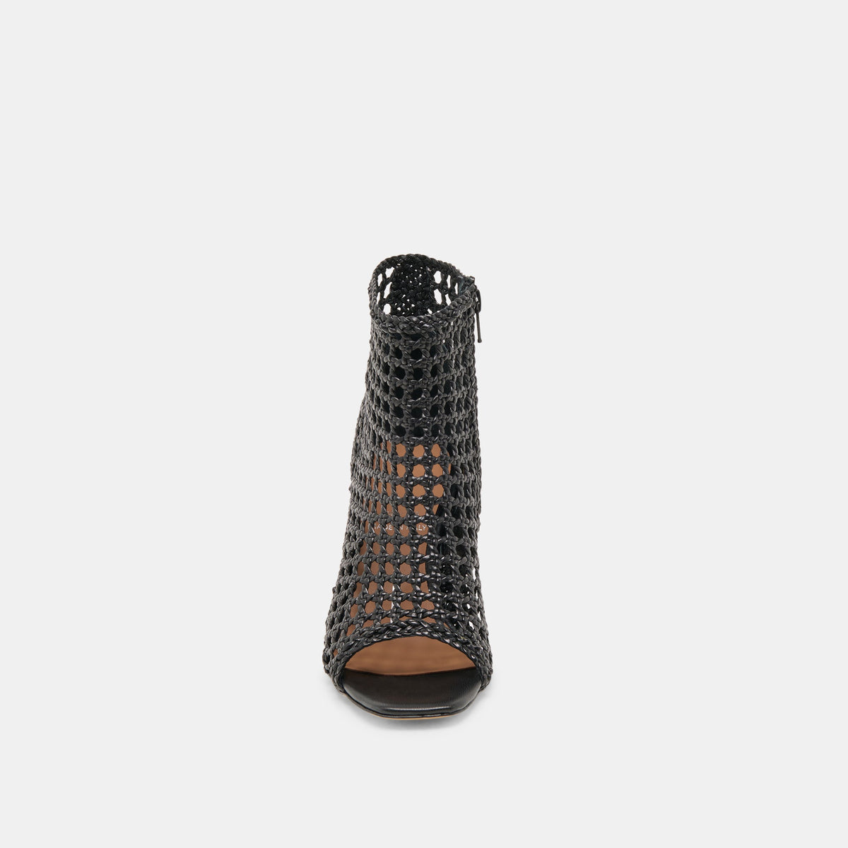 Quin Black Woven Leather Heels | Dolce Vita
