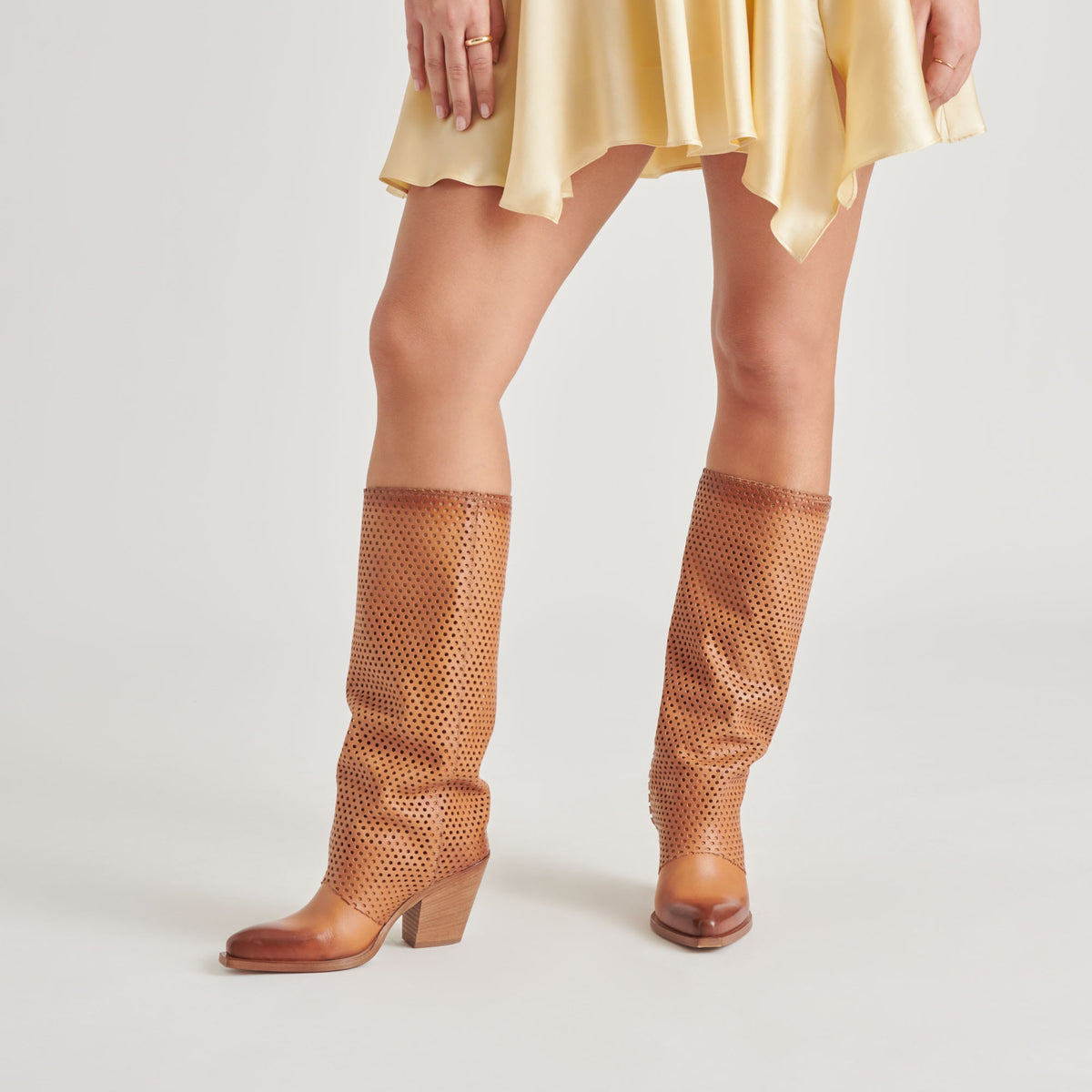 BOONE BOOTS COGNAC LEATHER | Dolce Vita