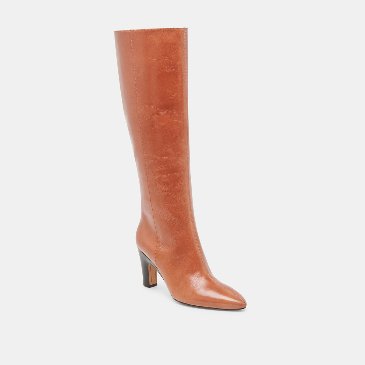 NELAS BOOTS COGNAC LEATHER | Dolce Vita