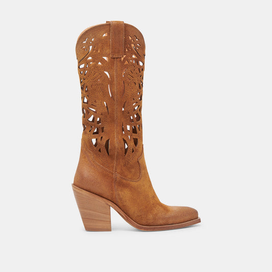WAYLAN BOOTS CHESTNUT SUEDE | Dolce Vita