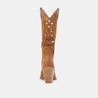 WAYLAN BOOTS CHESTNUT SUEDE | Dolce Vita